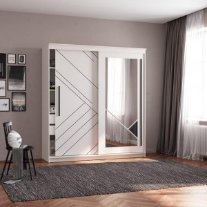 Марко 95.11 Шкаф-купе 2-х дверный (Олмеко) Белый